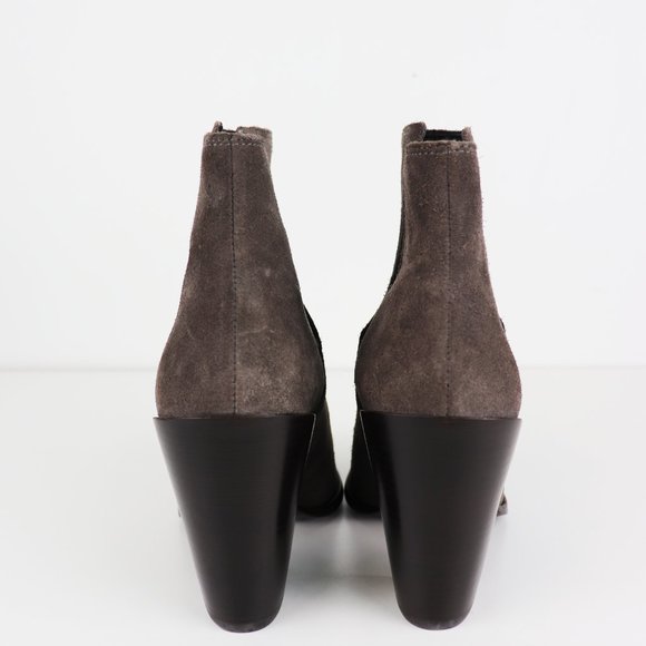 All Saints Senta Chelsea Bootie Suede in Mink Grey - Picture 5 of 7